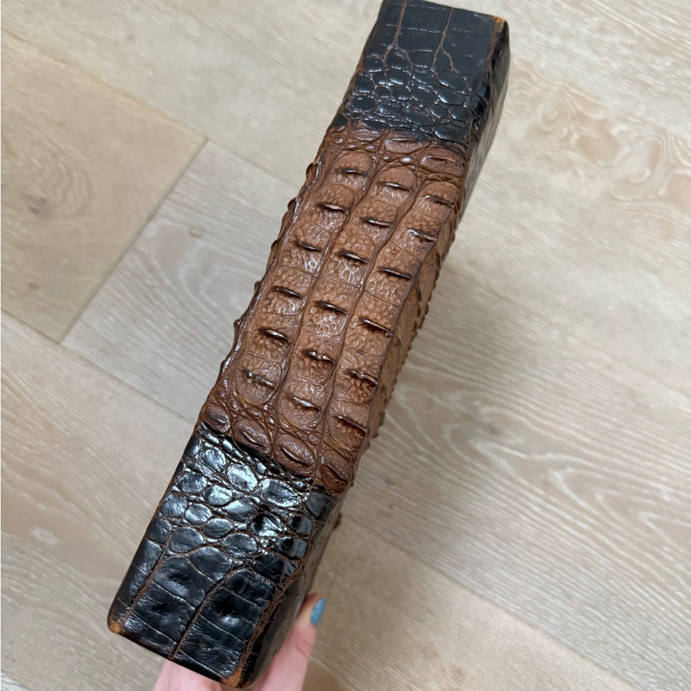 Vintage hornback alligator handbag - stunning and high quality skin - Picture 7 of 9